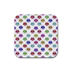 Fantasy Angry Birds Drawings Pattern Rubber Square Coaster (4 Pack)  by dflcprints