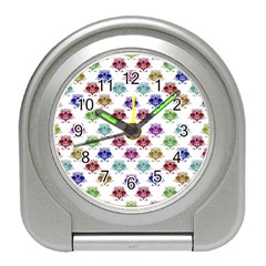 Fantasy Angry Birds Drawings Pattern Travel Alarm Clocks by dflcprints