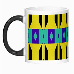 Rhombus And Other Shapes Pattern Morph Mug by LalyLauraFLM