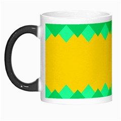 Green Rhombus Chains Morph Mug by LalyLauraFLM