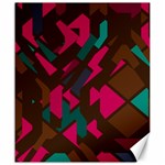 Brown pink blue shapes 			Canvas 20  x 24  19.57 x23.15  Canvas - 1