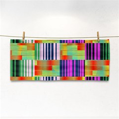 Vertical And Horizontal Stripes 			hand Towel by LalyLauraFLM