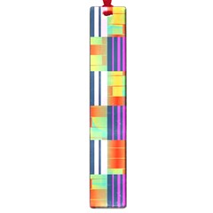 Vertical And Horizontal Stripes 			large Book Mark by LalyLauraFLM