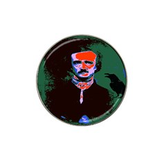 Edgar Allan Poe Pop Art  Hat Clip Ball Marker (4 Pack) by icarusismartdesigns