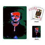 Edgar Allan Poe Pop Art  Playing Card Back