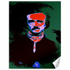 Edgar Allan Poe Pop Art  Canvas 12  X 16   by icarusismartdesigns