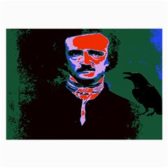 Edgar Allan Poe Pop Art  Large Glasses Cloth by icarusismartdesigns