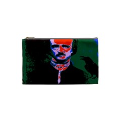 Edgar Allan Poe Pop Art  Cosmetic Bag (small)  by icarusismartdesigns