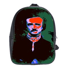 Edgar Allan Poe Pop Art  School Bags(large)  by icarusismartdesigns