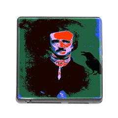 Edgar Allan Poe Pop Art  Memory Card Reader (square) by icarusismartdesigns