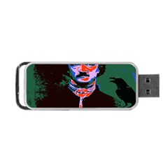 Edgar Allan Poe Pop Art  Portable Usb Flash (two Sides) by icarusismartdesigns