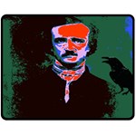 Edgar Allan Poe Pop Art  Double Sided Fleece Blanket (Medium)  58.8 x47.4  Blanket Front