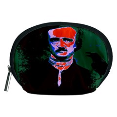 Edgar Allan Poe Pop Art  Accessory Pouches (medium)  by icarusismartdesigns