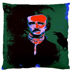 Edgar Allan Poe Pop Art  Standard Flano Cushion Cases (one Side)  by icarusismartdesigns