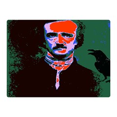 Edgar Allan Poe Pop Art  Double Sided Flano Blanket (mini)  by icarusismartdesigns