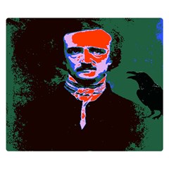 Edgar Allan Poe Pop Art  Double Sided Flano Blanket (small)  by icarusismartdesigns