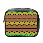 Rhombus and waves Mini Toiletries Bag (Two Sides) Front