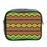 Rhombus and waves Mini Toiletries Bag (Two Sides) Back