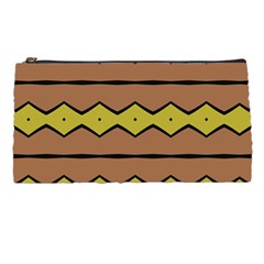 Rhombus And Waves 	pencil Case by LalyLauraFLM