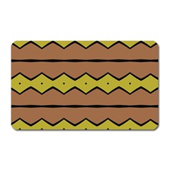 Rhombus And Waves 			magnet (rectangular) by LalyLauraFLM