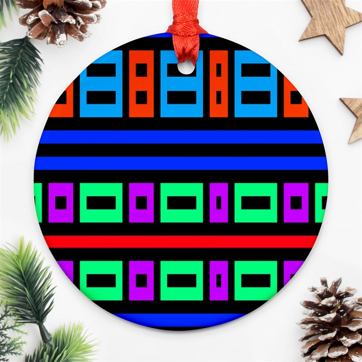 Rectangles and stripes 			Ornament (Round)