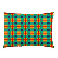 Squares In Retro Colors Pattern 			pillow Case by LalyLauraFLM