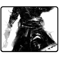 Assassins Creed Black Flag Tshirt Fleece Blanket (medium)  by iankingart