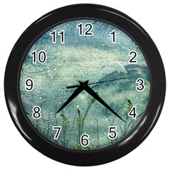 Nature Photo Collage Wall Clocks (black) by dflcprints