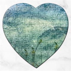 Nature Photo Collage Jigsaw Puzzle (heart) by dflcprints