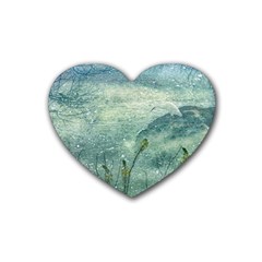 Nature Photo Collage Heart Coaster (4 Pack)  by dflcprints