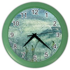 Nature Photo Collage Color Wall Clocks by dflcprints