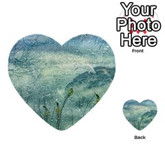 Nature Photo Collage Multi-purpose Cards (heart)  by dflcprints