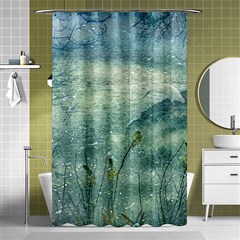 Nature Photo Collage Shower Curtain 48  X 72  (small)  by dflcprints