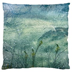 Nature Photo Collage Standard Flano Cushion Cases (one Side)  by dflcprints