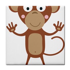 Female monkey with flower Face Towel