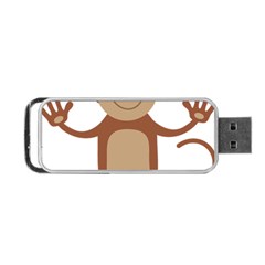 Female Monkey With Flower Portable Usb Flash (one Side) by ilovecotton