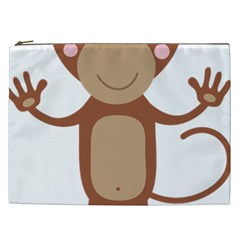 Female monkey with flower Cosmetic Bag (XXL) 