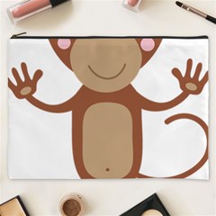 Female monkey with flower Cosmetic Bag (XXXL) 