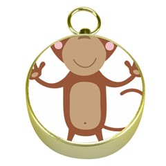 Female monkey with flower Gold Compasses