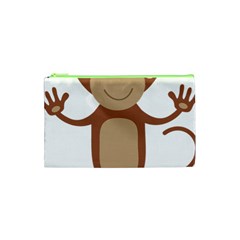 Female monkey with flower Cosmetic Bag (XS)