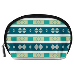 Rhombus And Stripes Accessory Pouch by LalyLauraFLM