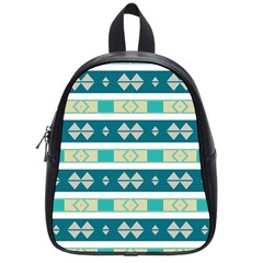 Rhombus and stripes 			School Bag (Small)