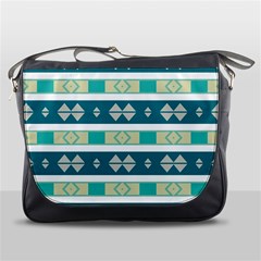 Rhombus and stripes 			Messenger Bag