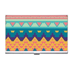 Pastel Tribal Design 			business Card Holder by LalyLauraFLM