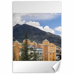 Buildings And Mountains Urban Scene In Quito Ecuador Canvas 12  x 18  