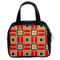 Squares And Rectangles In Retro Colors Classic Handbag (two Sides) by LalyLauraFLM