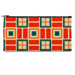 Squares And Rectangles In Retro Colors 	pencil Case by LalyLauraFLM