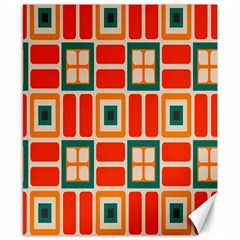 Squares And Rectangles In Retro Colors 			canvas 8  X 10  by LalyLauraFLM