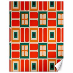 Squares And Rectangles In Retro Colors 			canvas 18  X 24  by LalyLauraFLM