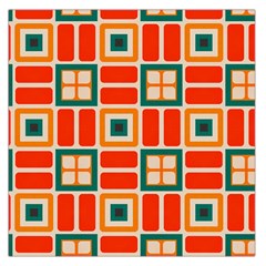 Squares And Rectangles In Retro Colors Satin Scarf by LalyLauraFLM